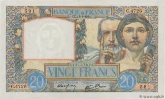 France 20 Francs, 1942 image