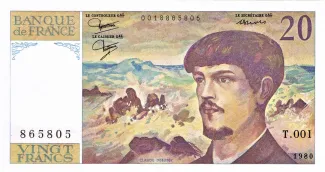France 20 Francs, 1989 image