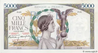 France 5.000 Francs, 1938 image