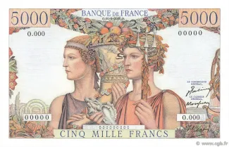 France 5.000 Francs, 1957 image