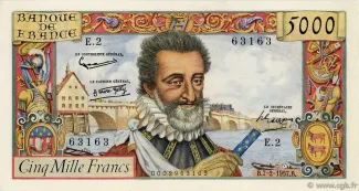 France 5.000 Francs, 1958 image