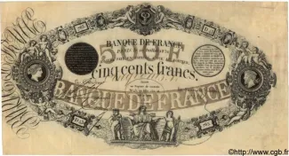 France 500 Francs, 1844-1863 obverse