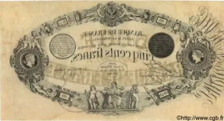 France 500 Francs, 1844-1863 reverse