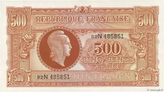 France 500 Francs, 1945 image