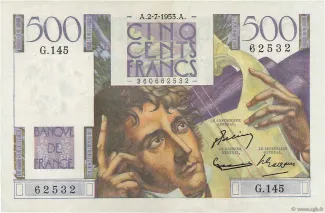 France 500 Francs, 1953 image