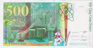 France 500 Francs, 1994-2000 reverse