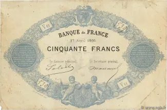 France 50 Francs, 1866 image