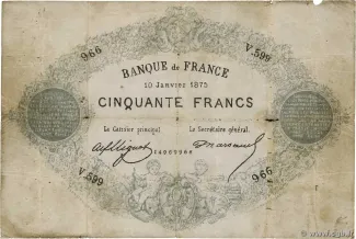 France 50 Francs, 1883 image