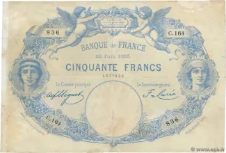 France 50 Francs, 1889 image