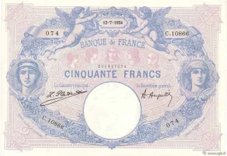 France 50 Francs, 1927 image