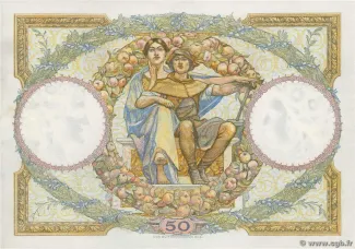 France 50 Francs, 1913-1934 reverse