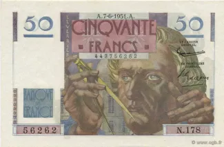 France 50 Francs, 1951 image