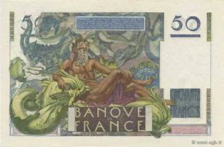France 50 Francs, 1946-1951 reverse