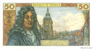France 50 Francs, 1962-1976 reverse