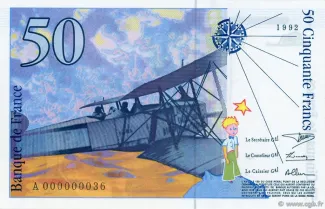 France 50 Francs, 1992-1993 reverse