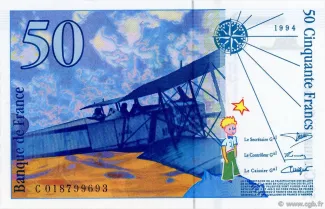 France 50 Francs, 1994-1999 reverse
