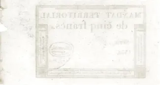 France 5 Francs, 4 reverse