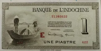 French Indochina 1 Piastre, 1945-1951 obverse
