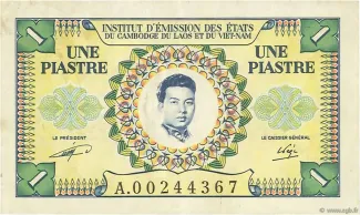 French Indochina 1 Piastre, 1953 obverse
