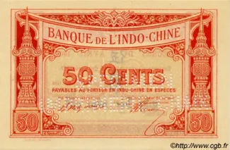 French Indochina 50 Cents, 1920 obverse