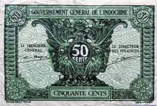 French Indochina 50 Cents, 1942 obverse