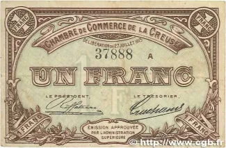 French notgeld 1 Franc, 1915 image