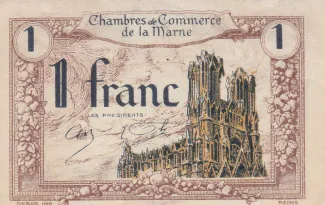 French notgeld 1 Franc, 1920 image