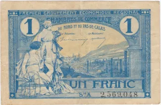 French notgeld 1 Franc, 1925 image
