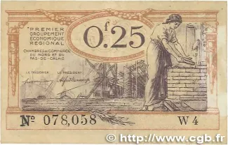 French notgeld 25 Centimes, 1918 image