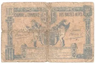 French notgeld 50 Centimes, 1917 reverse