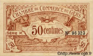 French notgeld 50 Centimes, 1918 image