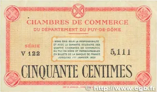 French notgeld 50 Centimes, 1918 image