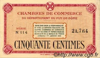 French notgeld 50 Centimes, 1918 image