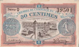 French notgeld 50 Centimes, 1920 image