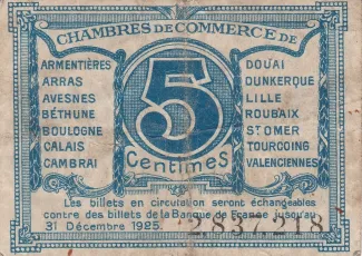 French notgeld 5 Centimes, 1918 reverse