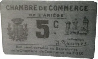 French notgeld 5 Centimes, 1921 image