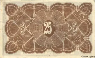 French Settlements of Oceania 25 Centimes, 1920 reverse