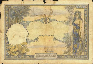 French Settlements of Oceania 500 Francs, 1923-1938 reverse