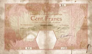 French West Africa 100 Francs, 1916
