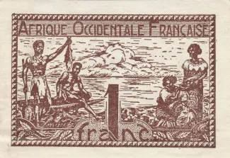 French West Africa 1 Franc, 1944
