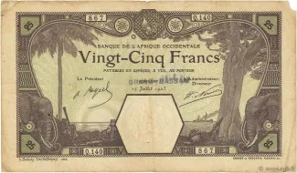 French West Africa 25 Francs, 1923