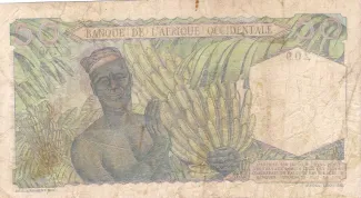 French West Africa 50 Francs, 1944-1954 (1943-1954) reverse