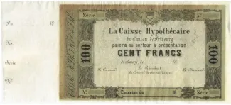 Fribourg 100 Francs, 1887