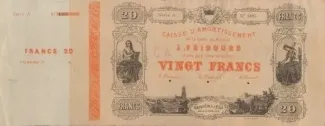 Fribourg 20 Francs, 1874 image