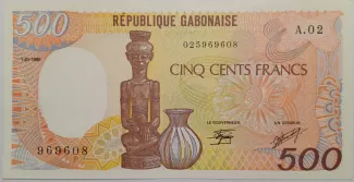 Gabon 500 Francs, 1985 image