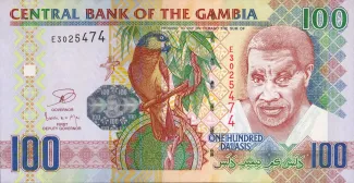 Gambia 100 Dalasis, 2006-2018 obverse