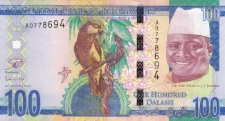 Gambia 100 Dalasis, 2015 obverse