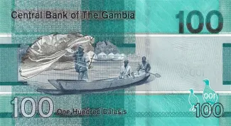 Gambia 100 Dalasis, 2019-2023 reverse