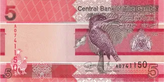 Gambia 5 Dalasis, 2019-2023 obverse