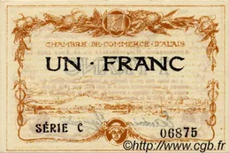French notgeld 1 Franc, 1916 image